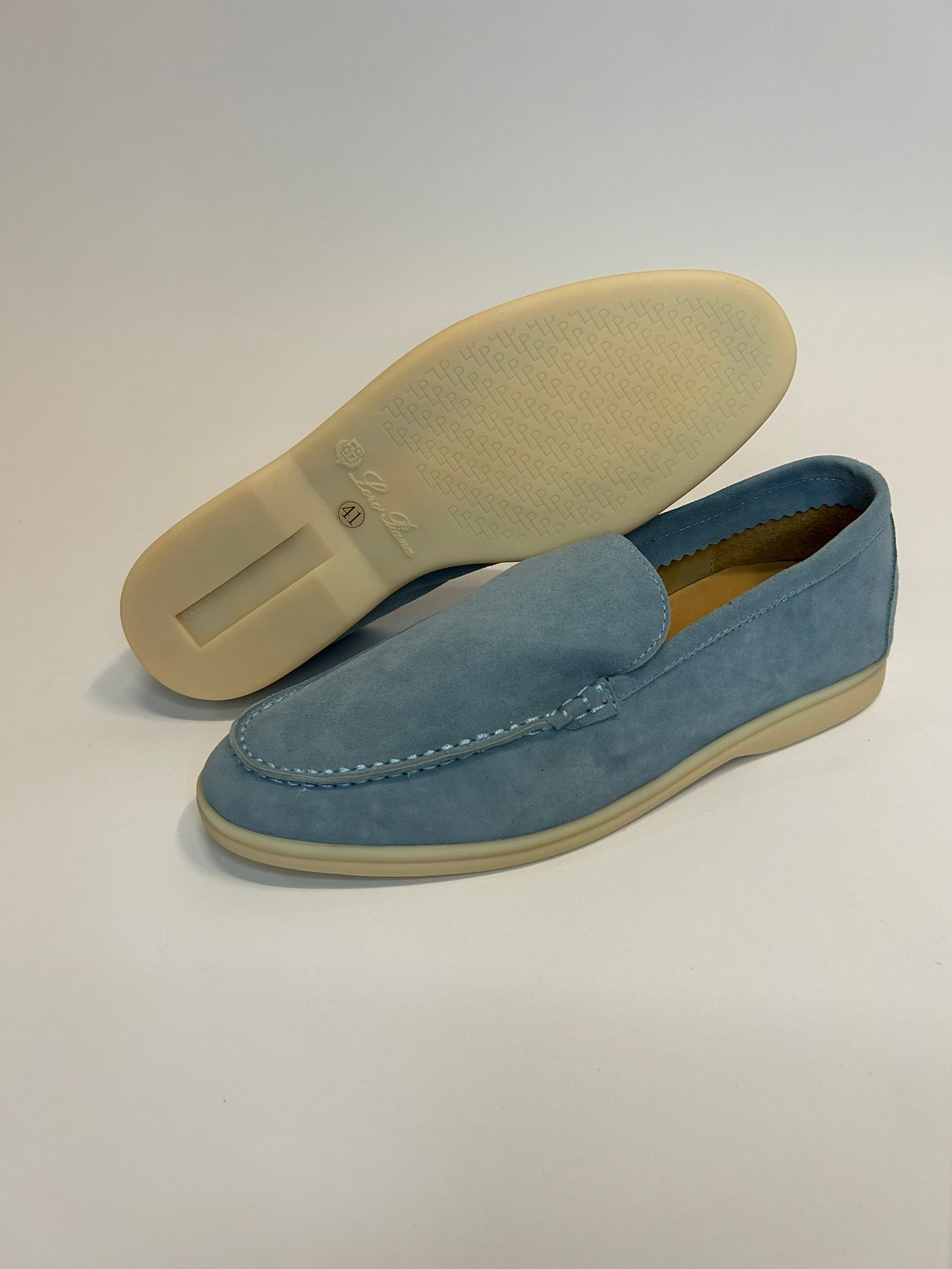 Loro Piana Walk Loafers Blue