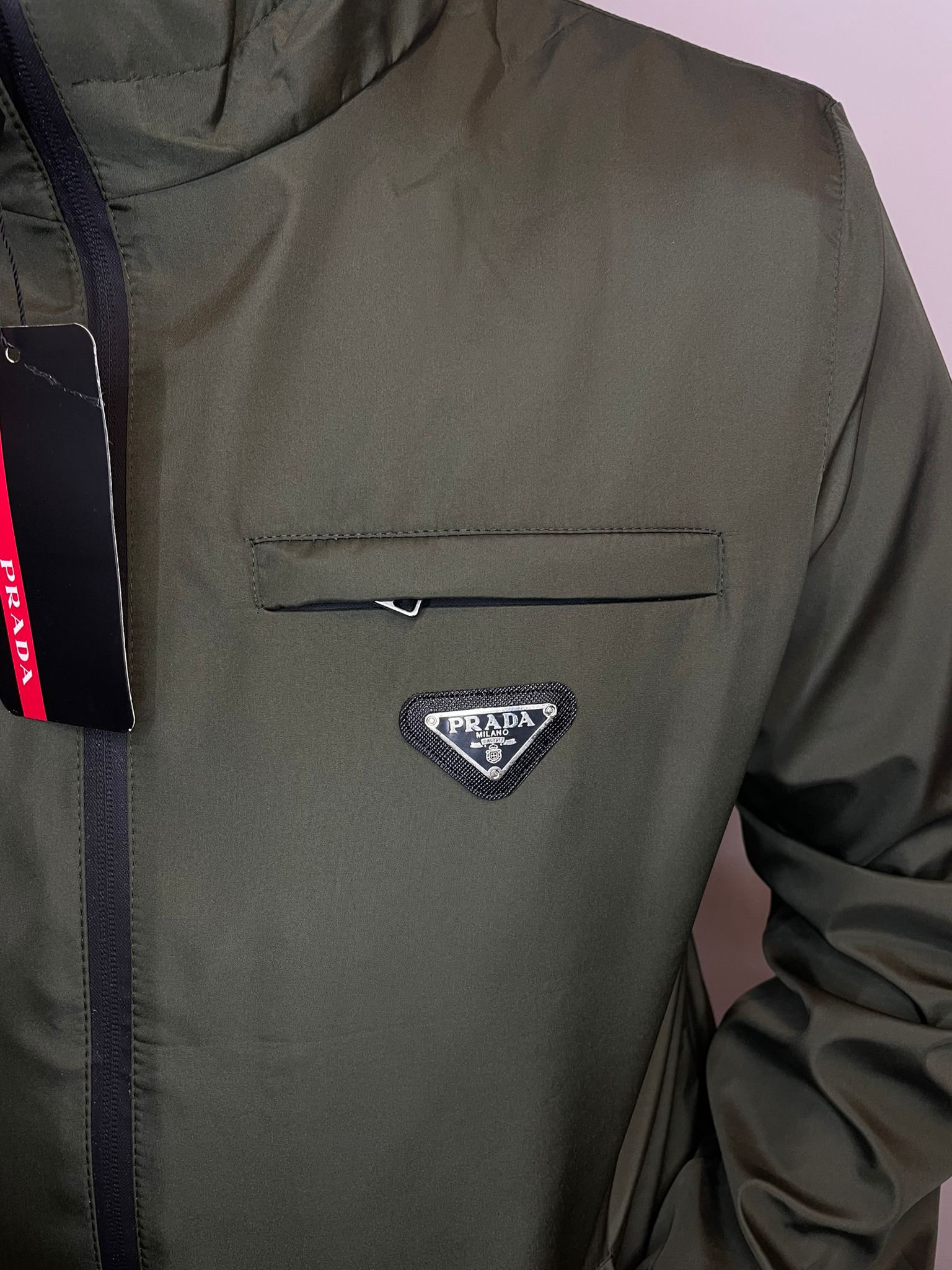 Prada Windbreaker Chestrow Green