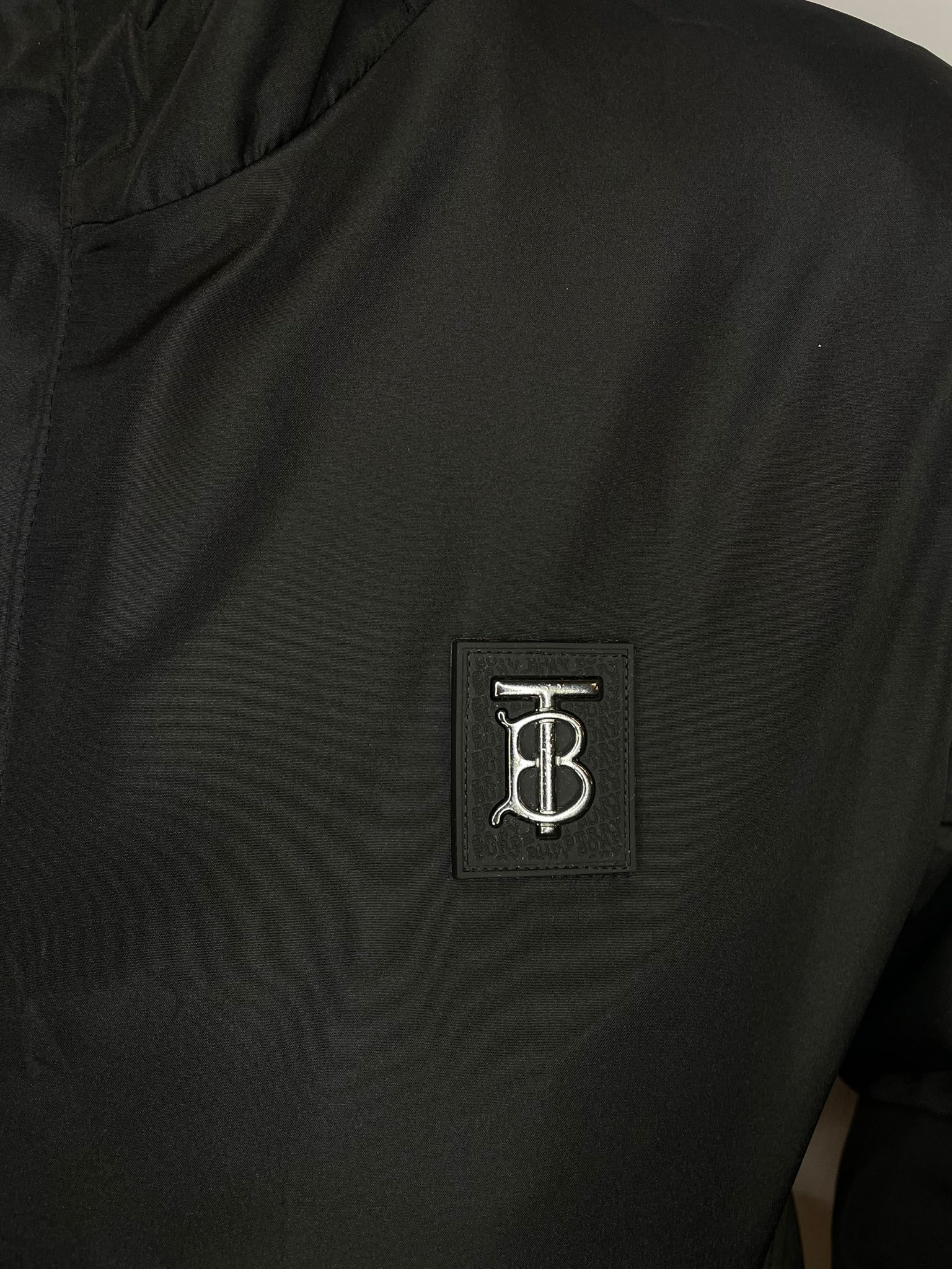 Burberry Windbreaker Logo Patch Black
