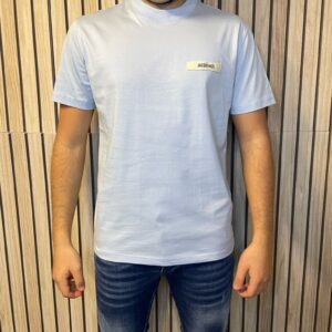 Jacquemus T-Shirt Logo Patch Light Blue