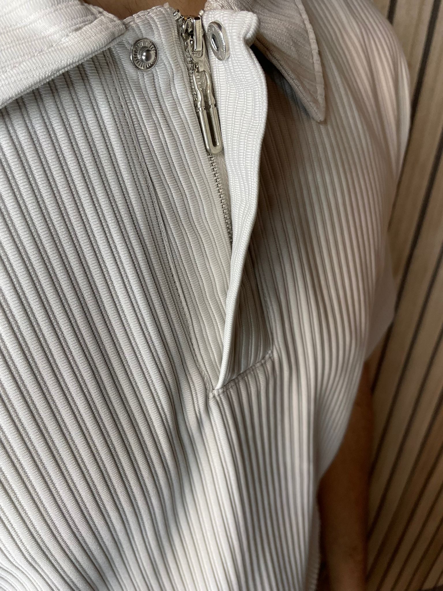 Polo/Zipper Light Grey 1083