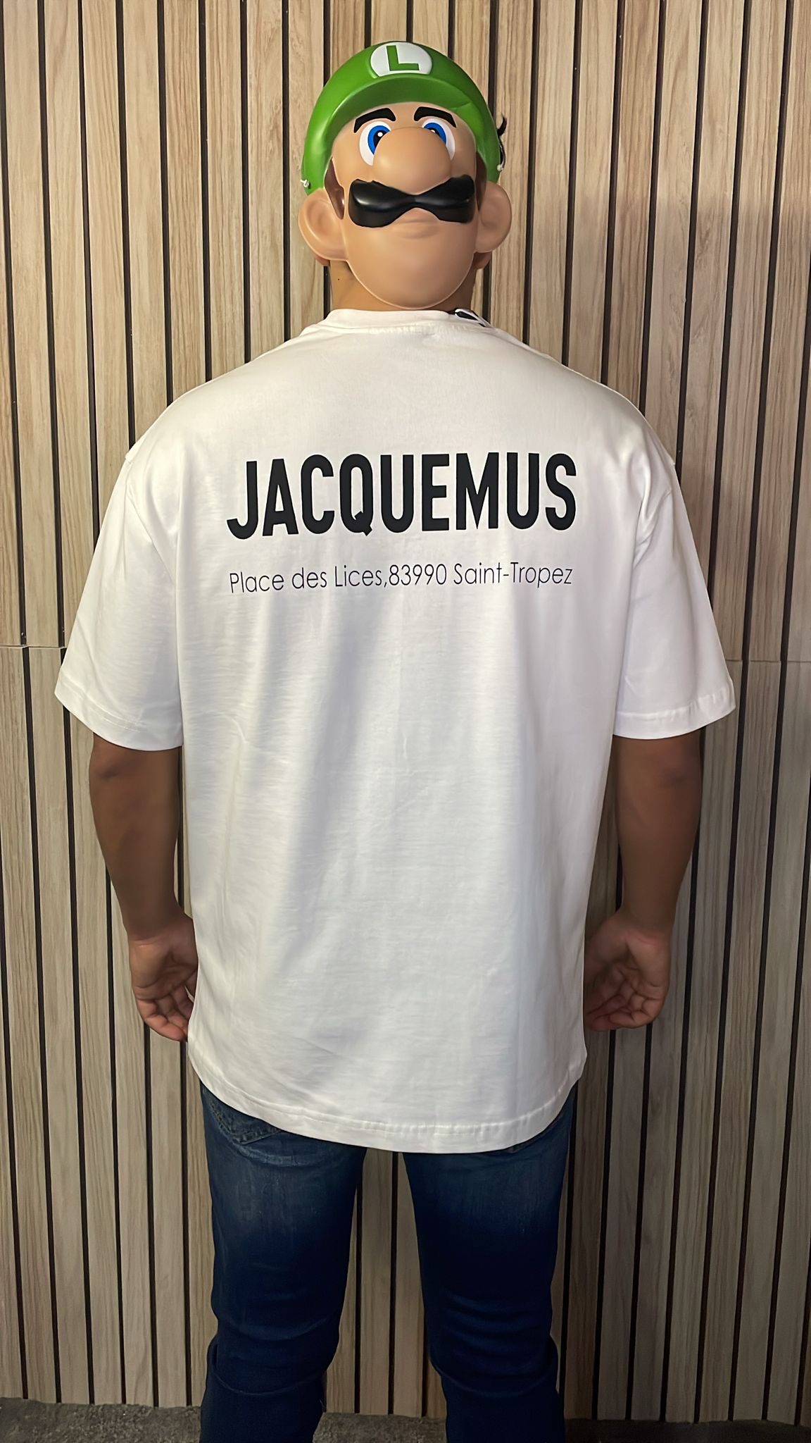 Jacquemus White Logo Patch Back