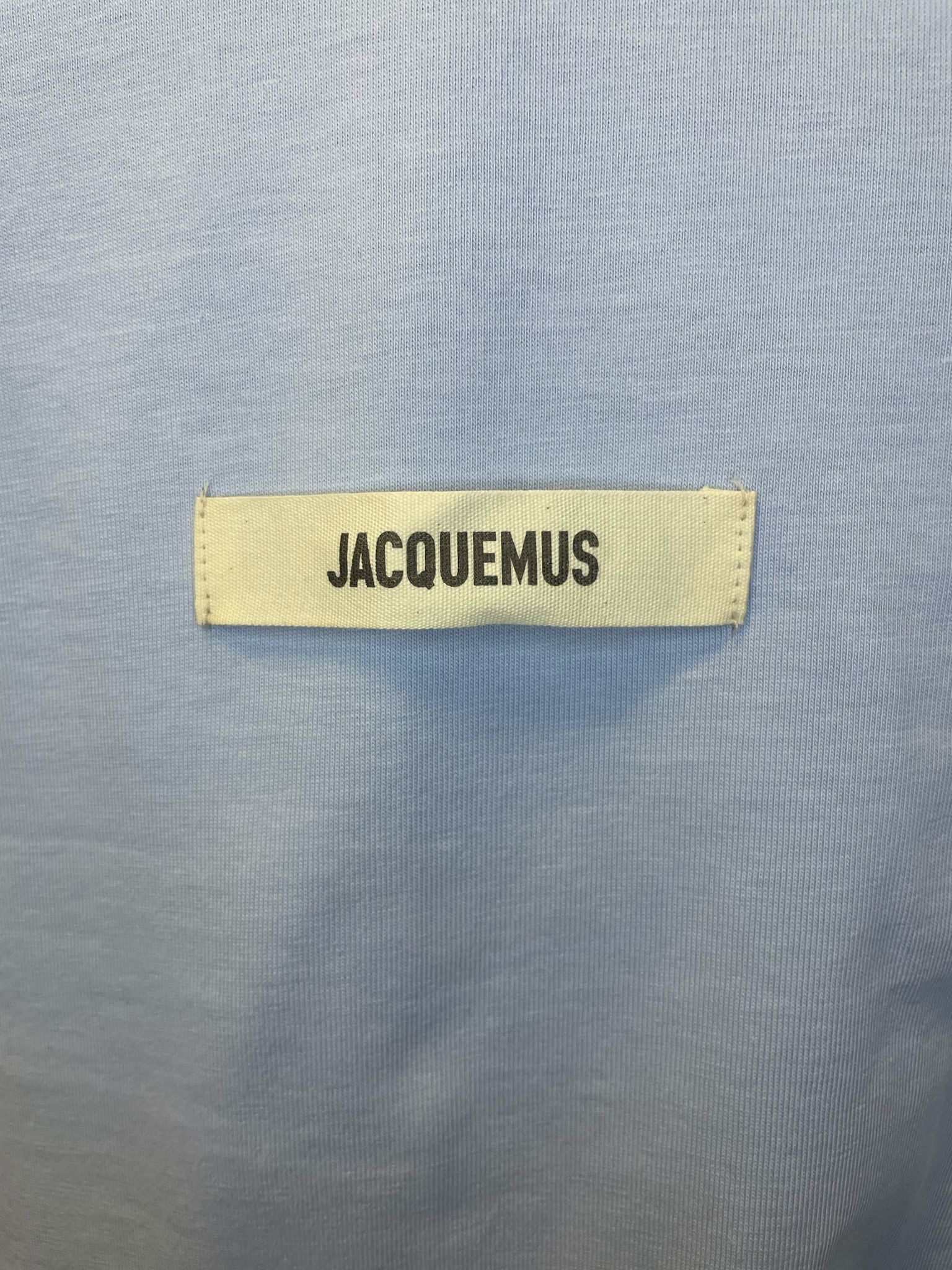 Jacquemus T-Shirt Logo Patch Light Blue