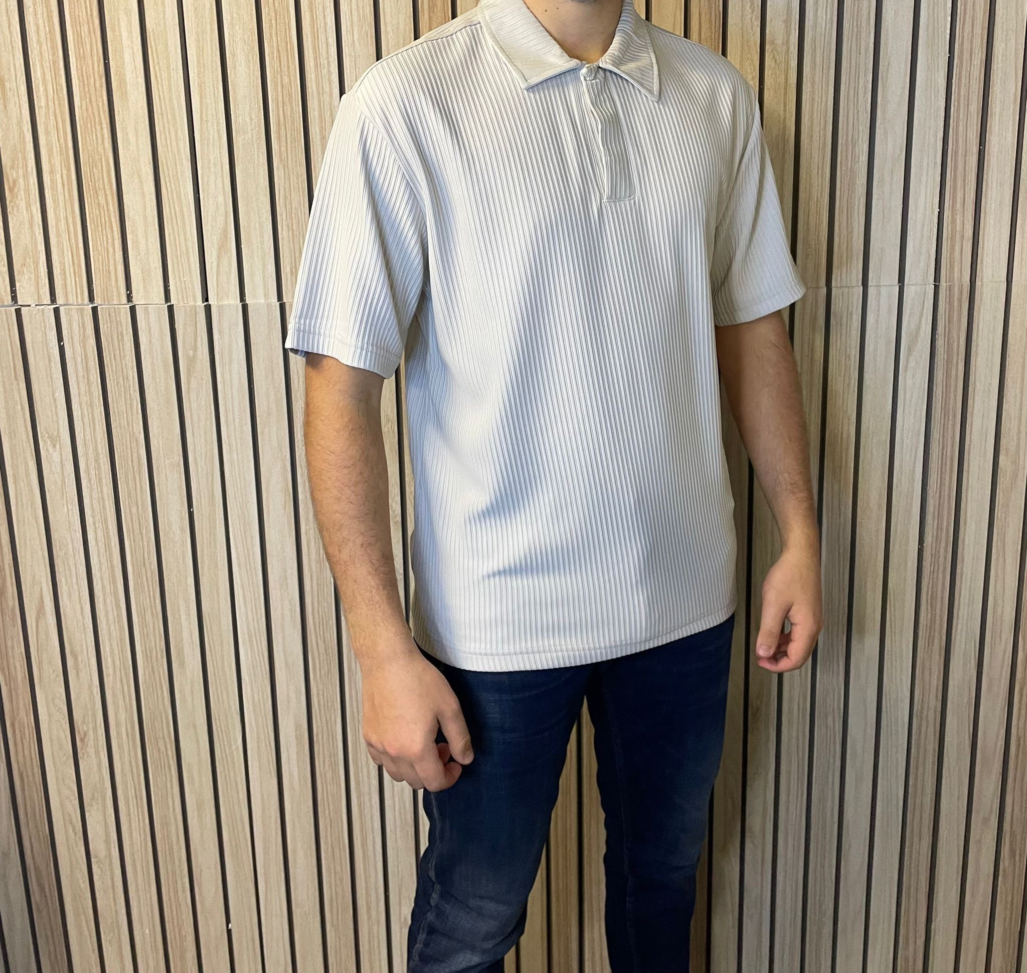 Polo/Zipper Light Grey 1083