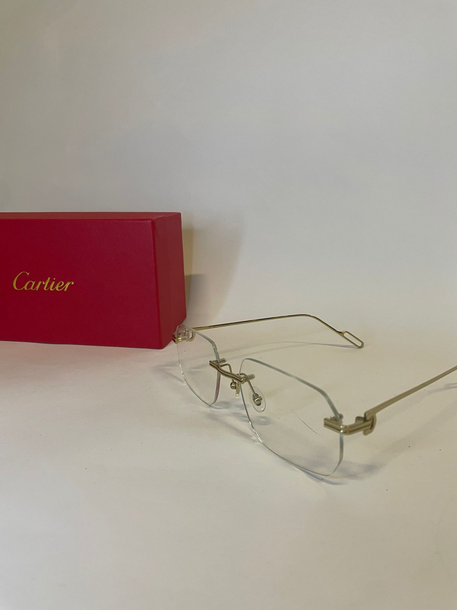 Cartier transparant glasses