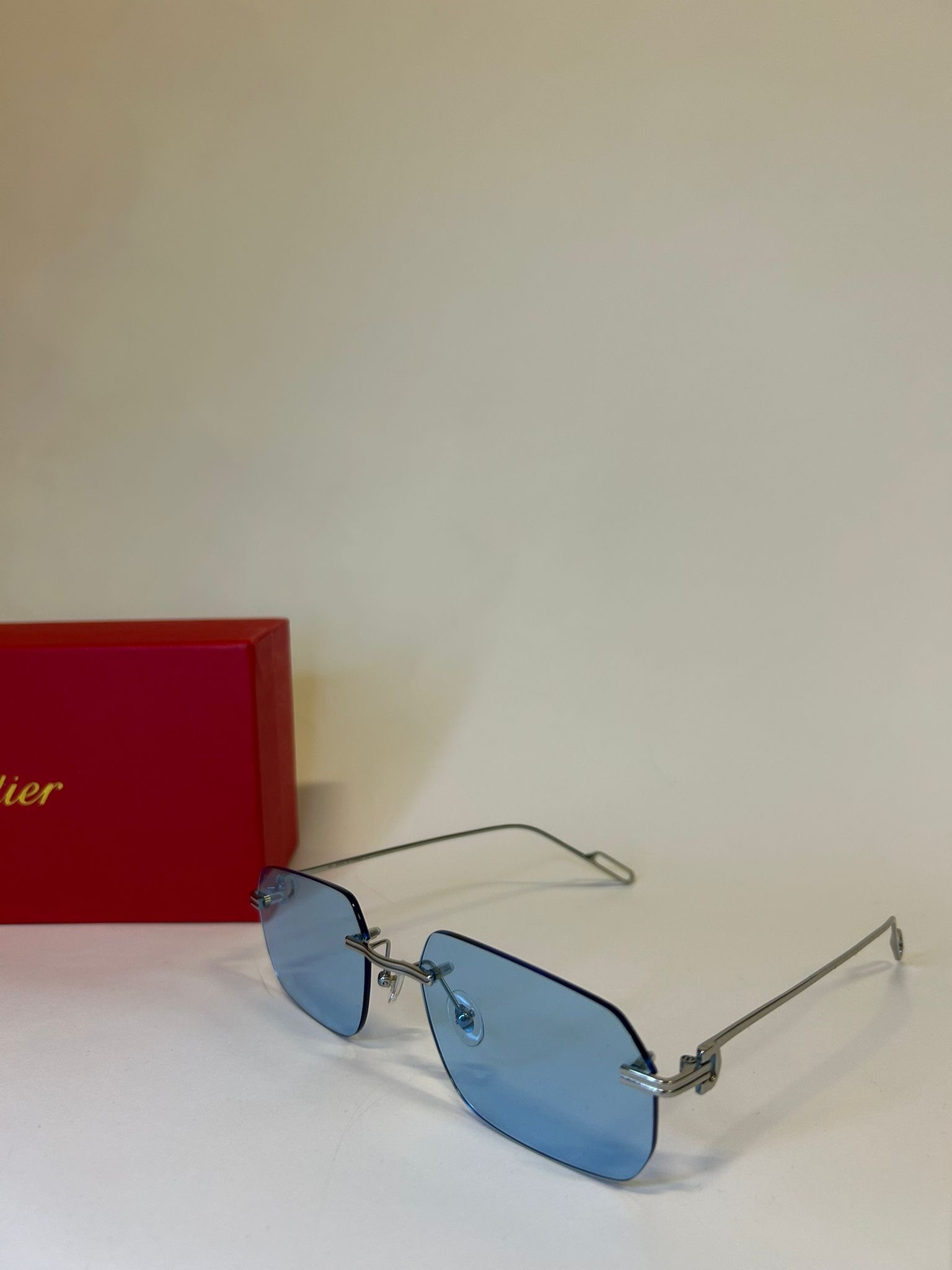 Cartier Silver CT Must Light Blue