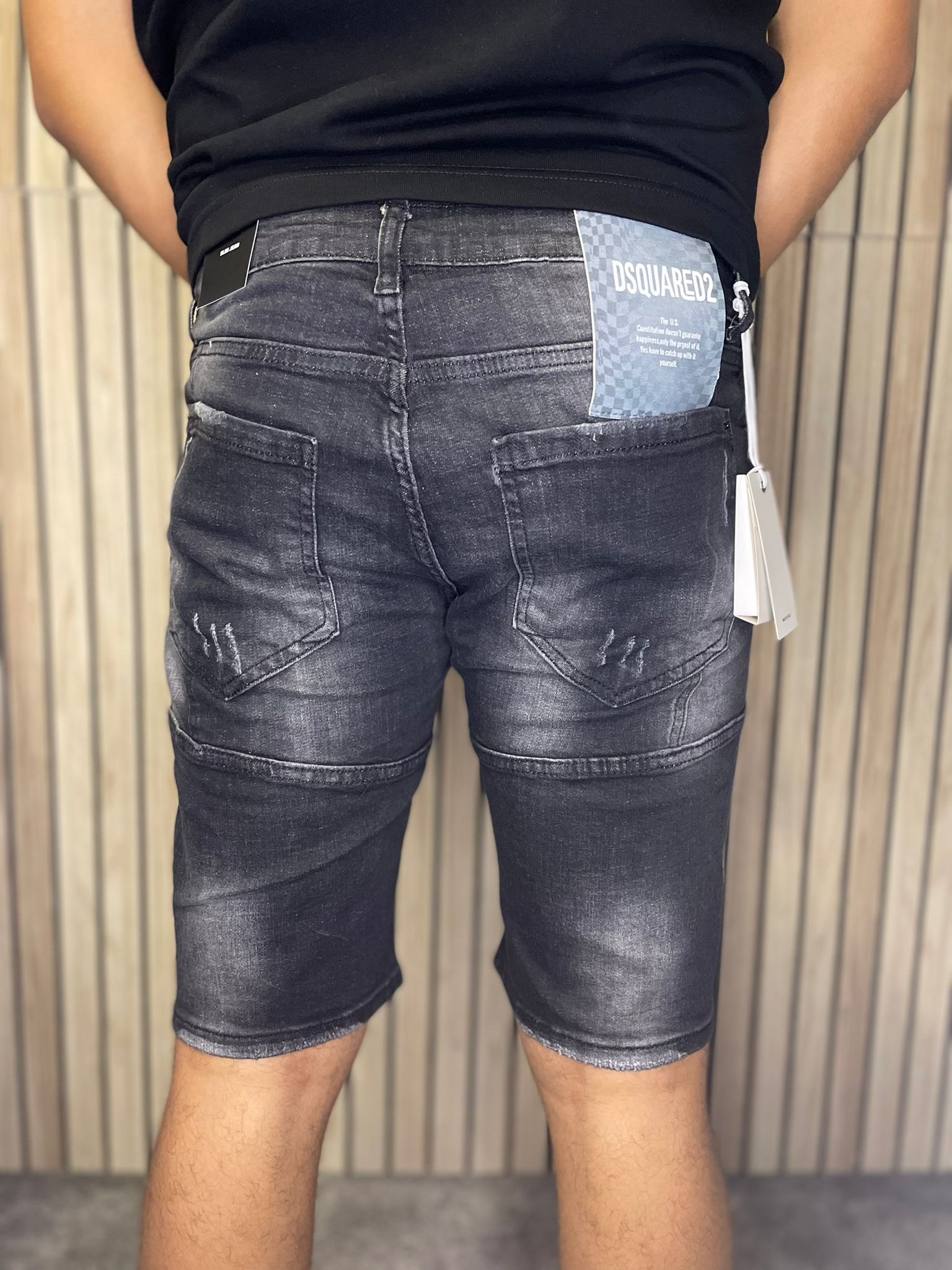 Dsquared Short Jeans Black Constitution