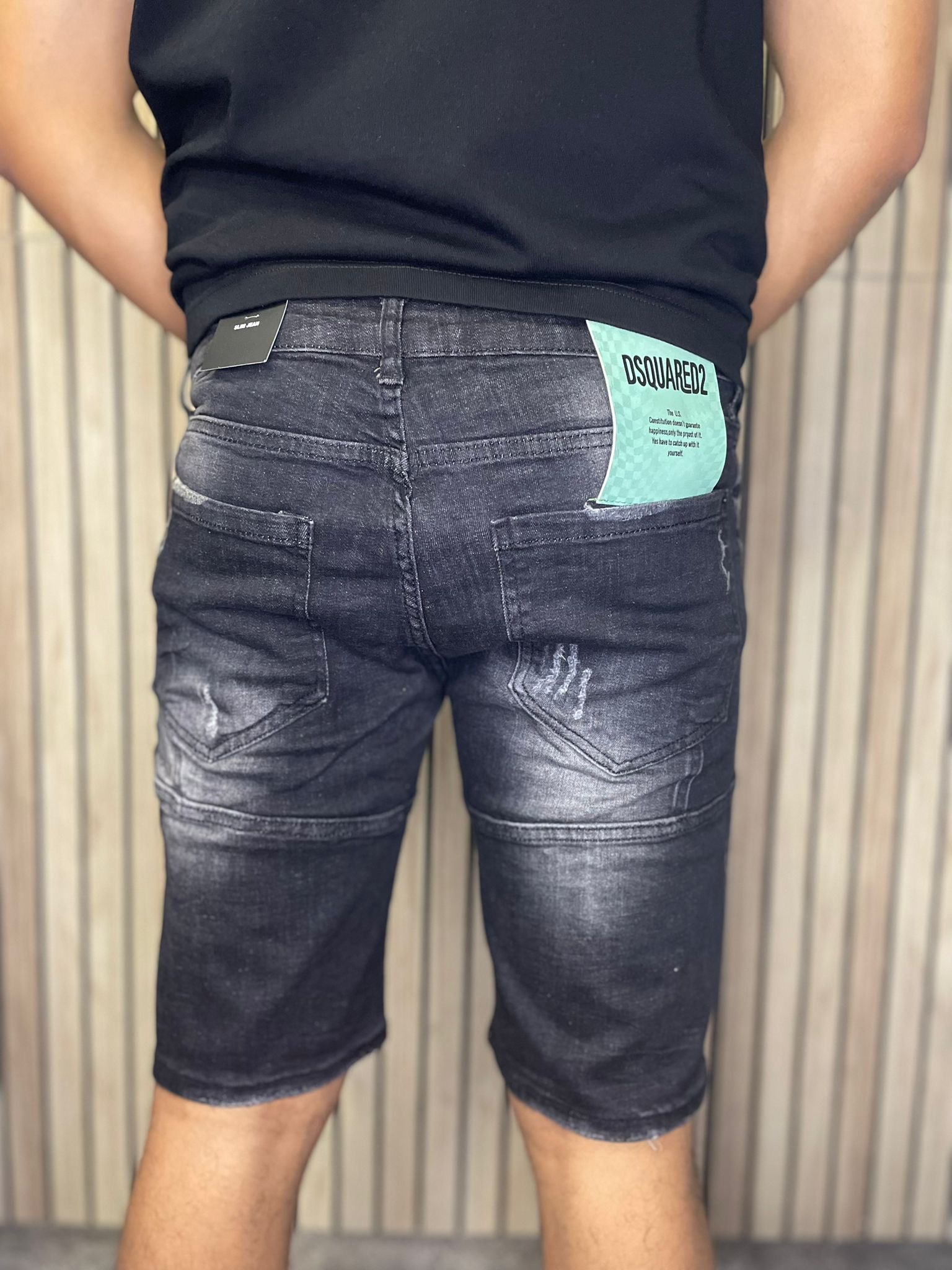 Dsquared Short Jeans Black Constitution