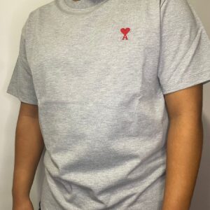 Ami Paris Logo Patch Grey