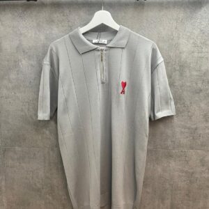 Ami Paris Zip Polo