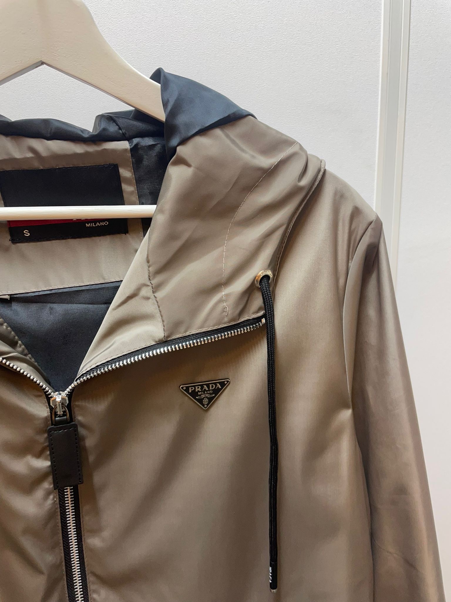 Prada Re-Nylon Jacket Taupe