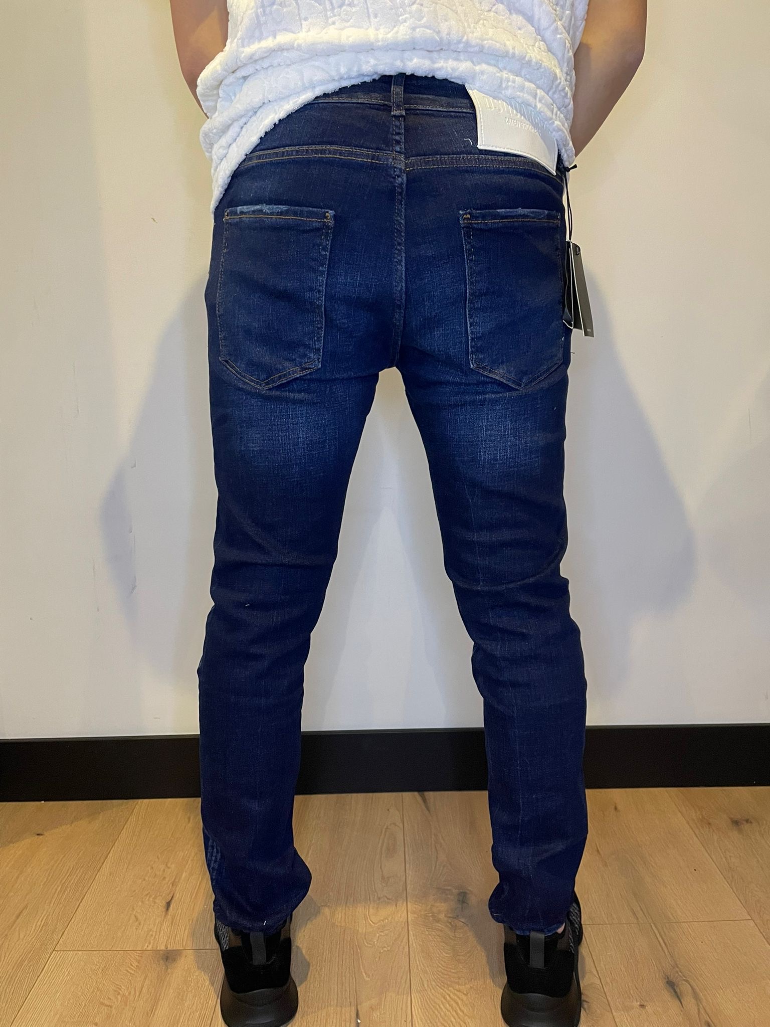 Dsquared2 Slim-Fit Caten Brothers Blue White