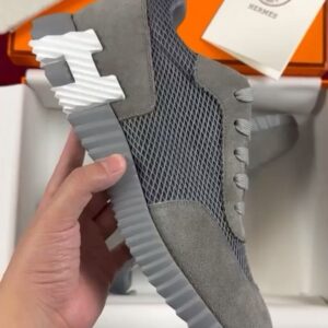 Hermes Bouncing Sneaker Grey White Logo